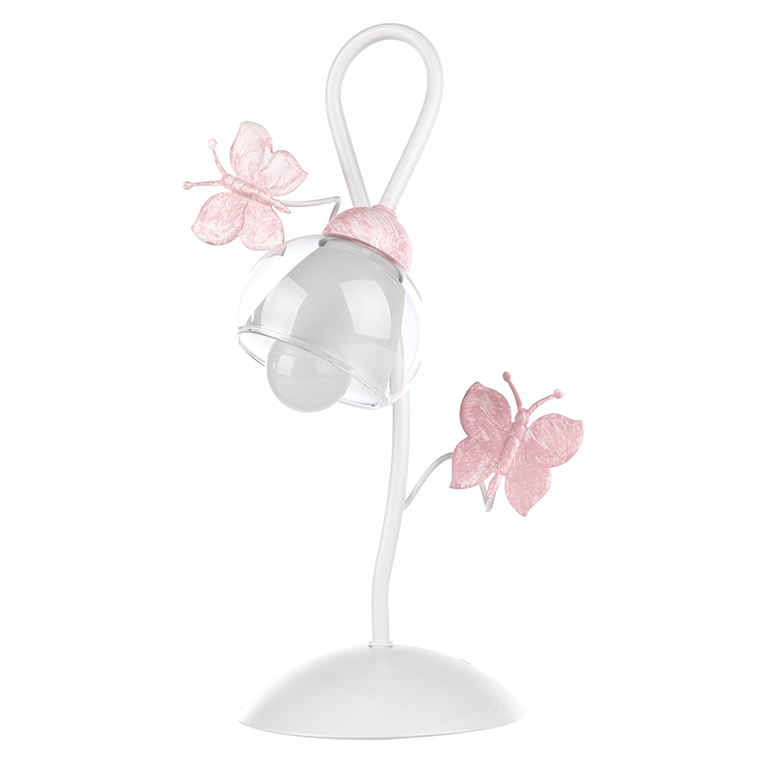 Plafoniera 5 luci Butterfly – Plafoniera da bimba con farfalle rosa