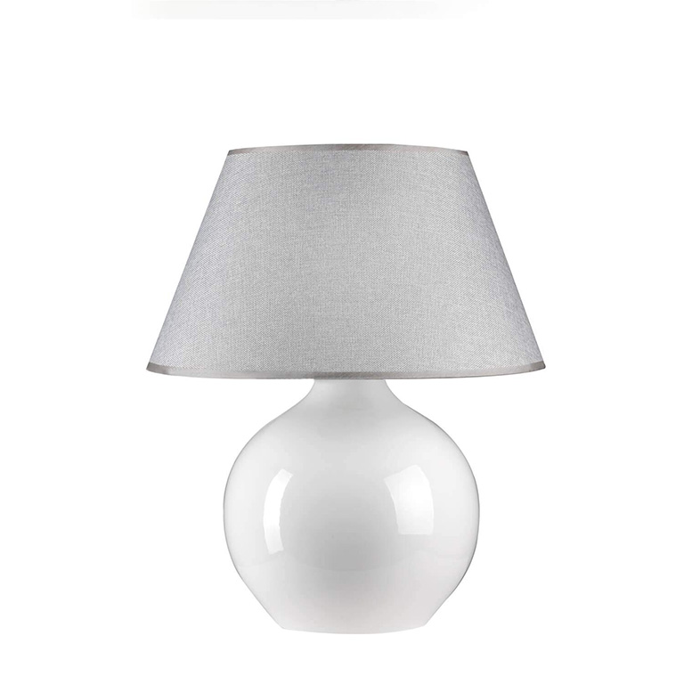 Lampada Sfera platino – Lampada con base in ceramica platino